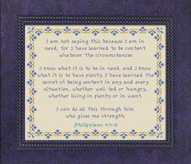 Being Content - Philippians 4:11-13